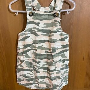Mud Pie Green and Tan Camouflage Dress